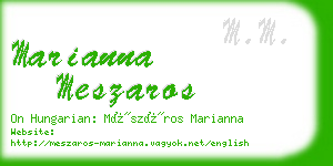 marianna meszaros business card